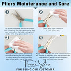5 Pcs Jewelry Making Pliers Tools,Includes Needle,Round,Chain, Bent & Zipper Pliers for Repair, Wire Wrapping & Crafts DIY Craft Jewelry Making Supplies - style: 5pcs-Mixed Color