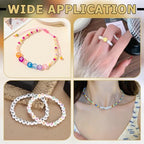 1000Pcs Plastic Letter Beads Horizontal Hole Flat Round Disc Letters Spacers Bead Alphabet Pattern Loose Beads for Bracelets Necklace Earrings Jewelry Making DIY Craft Golden - color: Golden