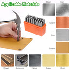 HARFINGTON 36pcs Metal Stamping Kit 3/16" (5mm) Steel Uppercase Letter and Number Punch Set (A-Z / 0-8 / "&" Symbol) Punch Press Tool with Case for Imprinting Metal Plastic Wood Leather - size: 3/16"