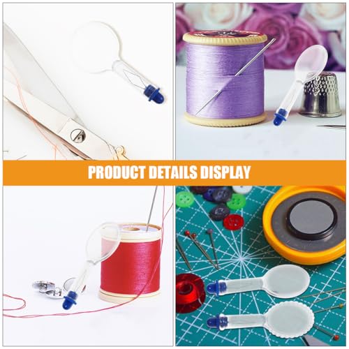 COOPHYA 10-pcs Metal Needle Threader Sewing Tool Set for DIY Embroidery and Hand Sewing, Portable Compact Threading Device for Beading Needles and Craft Projects