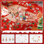 352 Pcs Assorted Charms for Jewelry Making,Mixed Enamel KC Gold Alloy Letter Pendants,Wholesale Bulk Jewelry Charms for DIY Necklace Bracelet Earring and Crafting - style: A5:Xmas Charms-60pairs