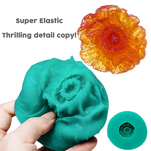 BBDINO Silicone Mold Making Kit, Super Elastic Liquid Silicon for Mold Making, N.W. 21.2 oz, 1:1 by Volume, Jade Green, Ideal for Casting Silicone Molds for Resin/Plaster/Wax/Jewelry etc. - color: 21.2 Oz Jade Green