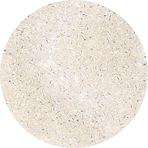 10000pcs Glass Seed Beads Bulk,2mm 12/0 Craft Seed Beads Small Pony Beads for DIY Craft Projects Bracelets Necklace Jewelry Making - White Fantasy Waist Beads Spacer Beads with Tweezers - color: White Fantasy, size: 2mm
