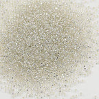 Size 12/0 Crafts Glass Seed Beads 2mm Transparent Silver Beads for Jewelry Making (Total About 100g About 12000pcs) - color: Transparent with Silver Lined, size: 2mm
