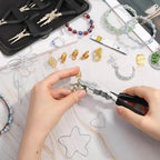 10 Pack Jewelry Pliers Set, Mini Pliers Set, Jewelry Making Include Flat, Jewelry Tools, Needle, Round, Bending Linesman, Applicable to Handicrafts, Earring Making, Repairing