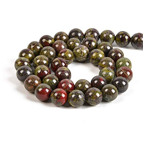 90pcs 4mm Natural Dragon Blood Jasper Gemstone Round Spacer Loose Stone Beads for Jewelry Making 15.5" 1 Strand (Dragon Blood Jasper, 4mm 90Beads) - color: Dragon Blood Jasper, size: 4mm 90Beads