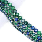 AD Beads Natural Gemstone Round Loose Beads 15" for Bracelet Necklace Earrings Jwelery Making Crafts DIY (4mm, Lapis Lazuli Chrysocolla) - color: Lapis Lazuli Chrysocolla, size: 4mm