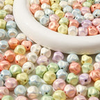 16mm Acrylic Beads 100pcs Cute Candy Colors Bead Spacer Loose Beads for DIY Crafting Necklace Bracelet Jewelry Making Keychain (Lime&Light Teal) - color: lime&light teal
