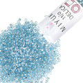 Miyuki Delica Seed Beads – Size 11/0 (1.6 mm), DB0044, Silver Lined Aqua, 7.2 g, Approx. 1440 Beads, Made in Japan - color: DB0044 - Silver Lined Aqua