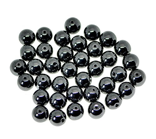 AD Beads Natural Gemstone Round Spacer Loose Beads (6mm 100pcs, Hematite) - color: Hematite, size: 6mm 100pcs