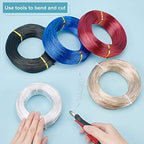 BENECREAT 984 Feet 20 Gauge Aluminum Craft Wire, Bendable Metal Sculpting Wire for Beading Jewelry Making Garden Supply - color: Silver (20 Gauge, 984 Feet), size: 20 Gauge