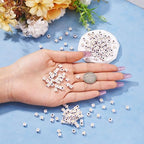 FASHEWELRY 500Pcs White Golden Letter Beads 4.5mm Square Alphabet Beads Acrylic Cube Letter A Beads for Friendship Bracelet Necklace Keychains Jewelry Making - color: Letter A