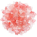 500 pcs Natural Chip Stone Beads, Glass Cherry Crystal 5-8 mm Irregular Gemstones Healing Crystal Loose Rocks Bead Hole Drilled for Jewelry Making Bracelet - color: Glass Cherry Crystal