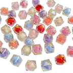 Mixed Lots Shiny AB Color Acrylic Faceted Cube Bead DIY Beading Hairband Bracelets Necklace Craft Embelishment (Mixed Colors-Cube) - color: Mixed Colors-Cube