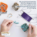Soft Flex 49 Strand Beading Wire - Medium 0.19 Diameter - 10 Feet Nylon Design Wire - style: Purple Amethyst