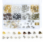 stino Metal Charms for Jewelry Making 100gram, Bulk Tibetan Silver & Gold Plated Trinkets for Earring Necklace Jewelry Making and Findings - color: Bails Mixed Color
