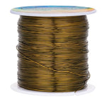 203 Feet Tarnish Resistant Copper Wires 24 Gauge/0.5mm Jewelry Craft Wires Beading Wire for Jewelry Making, Wire Wrapping and Crafting (Bronze Tone) - color: Bronze Tone, size: 24 Gauge