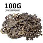 BronaGrand Celestial Pendant Charms,Sun Moon Star Cloud Charms Lightning Bolt Charms Jewelry Charms for Necklace Earrings Bracelet Jewelry - color: Bronze