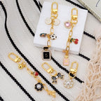 Hzopcw 30pcs Gold Keychain Making Kit, Key Ring Swivel Snap Hook Chains, Extender Keychain Bag Charm Kits for DIY Crafts Jewelry Making Handbag Purses- A Style - color: Gold-30pcs-A Style