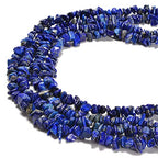 7-8mm Natural Blue Lapis Lazuli Gemstone Chips Loose Beads Semi Precious for Jewelry Making DIY Handmade Craft Supplies 1 Strand per Bag Approxi 34" - color: Blue Lapis Lazuli Chips