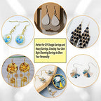 600Pcs Hypoallergenic Earring Hooks, Gold Earring Making Kit, with Earring Backs and Jump Rings for Jewelry Making (Gold) - color: Gold