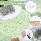 Beebeecraft 600Pcs 4/5/6/8mm 304 Stainless Steel Jump Rings Round Small Metal Open Jump Rings Silver O Chainmail Ring Connector for Jewelry Making Earring Bracelet Necklace Keychain DIY Craft - color: Stainless Steel Color