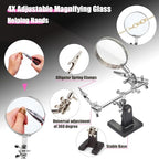 MONVICT Jewelry Making Supplies Kit with Jewelry Making Tools, Findings, Necklace Chain, Jewelry Wires, Adjustable Magnifier, Carry Bag, Meet All the Needs of Jewelry Making, Repair, Beading