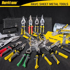 HURRICANE 10 Inch Aviation Tin Snips, Straight Cut Shears for Sheet Metal, Aluminum, Gutter & DIY Projects, Regular Straight Cutting Sheet Metal Cutter - size: 10 Inch Regular: Straight Cut