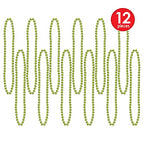 Party Beads - Small Round - size: 12-Pack, style: Light Green (12-Pack)