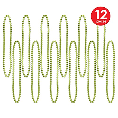 Party Beads - Small Round - size: 12-Pack, style: Light Green (12-Pack)