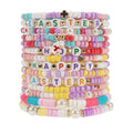 Twinfree Bohemia Beaded Bracelet for Women, Polymer Clay Stretch Bracelets - color: color 44