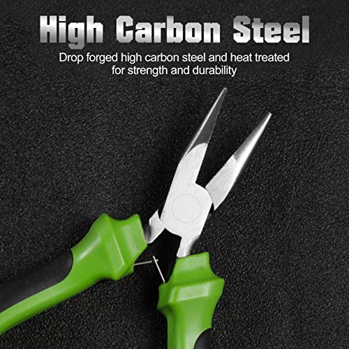 SPEEDWOX Mini Long Nose Pliers 5 Inches, Jewelry Beading Tool with Non-Serrated Jaws for Jewelry Making, Bending Wire and Small Object Gripping - style: Long Nose Pliers with Non-Serrated