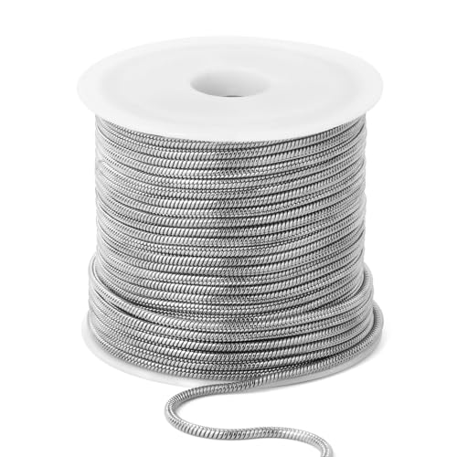 33 Feet Stainless Steel Snake Chains Roll, 1.5mm 304 Stainless Steel Round Snake Chain Bulk Spool for Jewelry Making DIY Craft - color: 1.5mm Stainless Steel Round Snake Chains