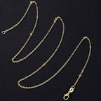 50 Pack Silver Plated Necklace Chains Bulk, Cable Chain Pack for Jewellery Making - color: Gold, size: 20 Inch