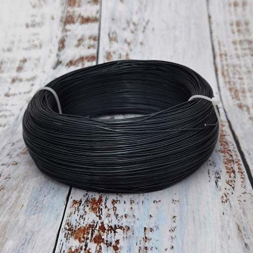 INSPIRELLE 20 Gauge 550 Feet Black Aluminum Craft Wire Bendable Metal Wire for Jewelry Craft Making - color: Black, size: 20 Guage (0.8mm)