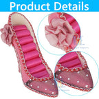 2 PCS Set Jewlery Display Shoe Ring Holder - Mannequin Necklace Display Bracelet Orgaziner (Fuchsia) - color: Fuchsia