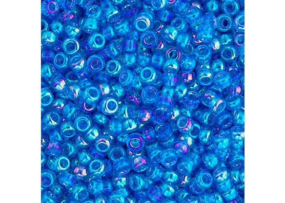 Miyuki Seed Bead 11/0 APX.22g - Blue Azure Transparent AB Japanese Glass Seed Beads