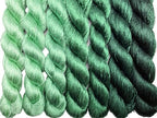 100% Nature Mulberry Handmade Embroidery Silk Thread Woven Jewelry Accessory Artificial Flowers Cross Stitch Floss DIY Sewing Kits 7 Gradient Colors 110m Each (19) - color: 19