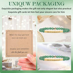 INSYOHO Dont Let the Hard Days Win Bracelet – Inspirational Healing Crystal Bracelet for Women & Men, Agate & Amethyst Beaded Adjustable, Motivational Gift for Stress Relief & Positivity - color: Green Aventurine