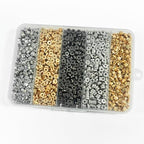 6mm Flat Round Spacer Beads, Clay Beads for Bracelets Making Kit, Heishi Polymer Flat Disc Spacer Beads for Jewelry Making, Clay Beads for Jewelry Making Gold Beads Silver (1700pcs（500star）) - color: 1700pcs（500star）