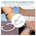 Lurrose 1set Metal Bracelet Bending Tool Durable Jewelry Making Supplies for Crafting and Shaping Convenient and Fast Bracelet Helper for Smooth Curves and Creative Designs