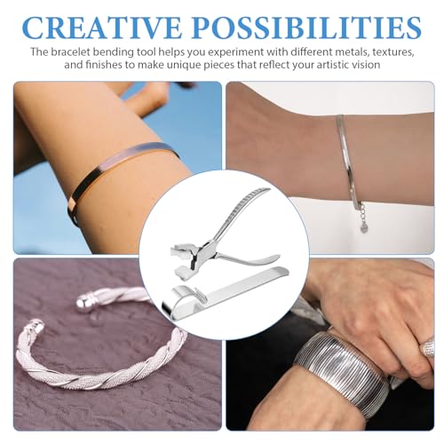Lurrose 1set Metal Bracelet Bending Tool Durable Jewelry Making Supplies for Crafting and Shaping Convenient and Fast Bracelet Helper for Smooth Curves and Creative Designs