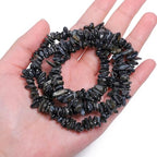 Chip Shells, 260pcs 5-8mm Irregular Beads with Holes, Black Shell & Onyx Chip Beads for Jewelry Making - color: Black