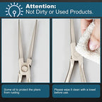 SPEEDWOX 7 Inches Long Reach Needle Nose Pliers with Teeth, Extra Long Nose Mini Precision Wire Looping Pliers for Jewelry Making, Bending Wire and Small Object Gripping - style: Needle Nose Pliers with Teeth