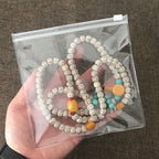 50PCS Transparent Jewelry Bags Square Clear Zipper Jewelry Pouches Earring Bracelet Storage Organizer (15 * 15cm 5.9 * 5.9 inch) - color: Clear - 5.9"×5.9"