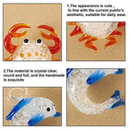 FASHEWELRY 50Pcs Handmade Mixed Animals Lampwork Glass Pendants Small Cute Animals Loose Beads Charms for DIY Jewelry Making - color: Mixed Animals-Mixed Color