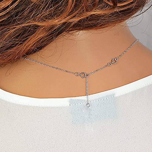 Bracelet Extender Durable White Gold Extenders for Necklace Bracelet Anklet Extension Chains Necklace Extender（1 2 3 inch） - color: A-White Gold