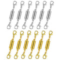 12 Pack Magnetic Necklace Clasps and Closures. Necklace Jewelry Extender with Strong Magnet. Magnetic Necklace Clasp for Jewelry Necklace Bracelet Making. Gold and Silver Plating (Regular) - color: Regular