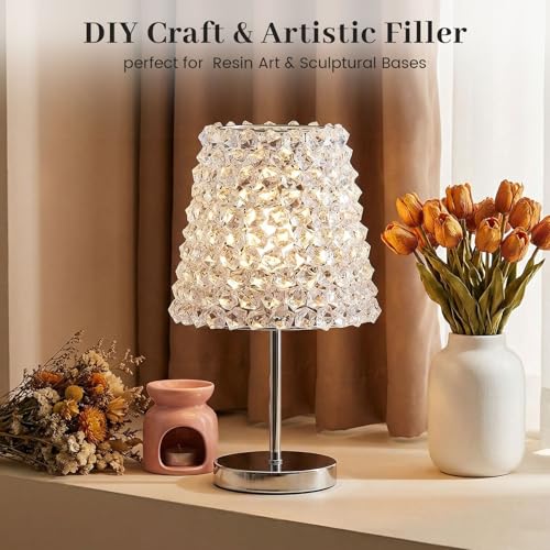 DomeStar Fake Ice, 150PCS Fake Diamonds, Plastic Diamonds Acrylic Rocks Vase Fillers for Centerpieces Wedding Party Table Scatter Food Display - color: 150 Clear