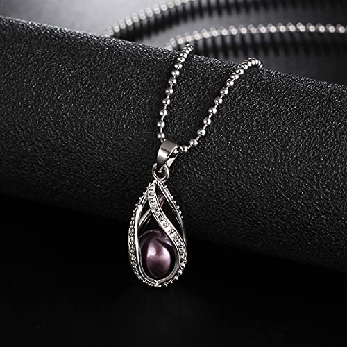 Mixed Pearl Cage Locket Pendants Set, Essential Oil Diffuser DIY Necklace Bracelet Jewelry Making Craft, Bulk Beads Aromatherapy Diffuser Charms Gifts for Women Girls - color: Random 20pcs Dull Silver